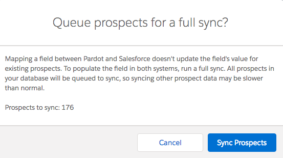 queue prospects for full sync