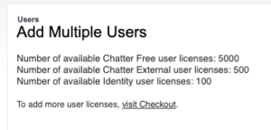 Available Identity User licences: 100