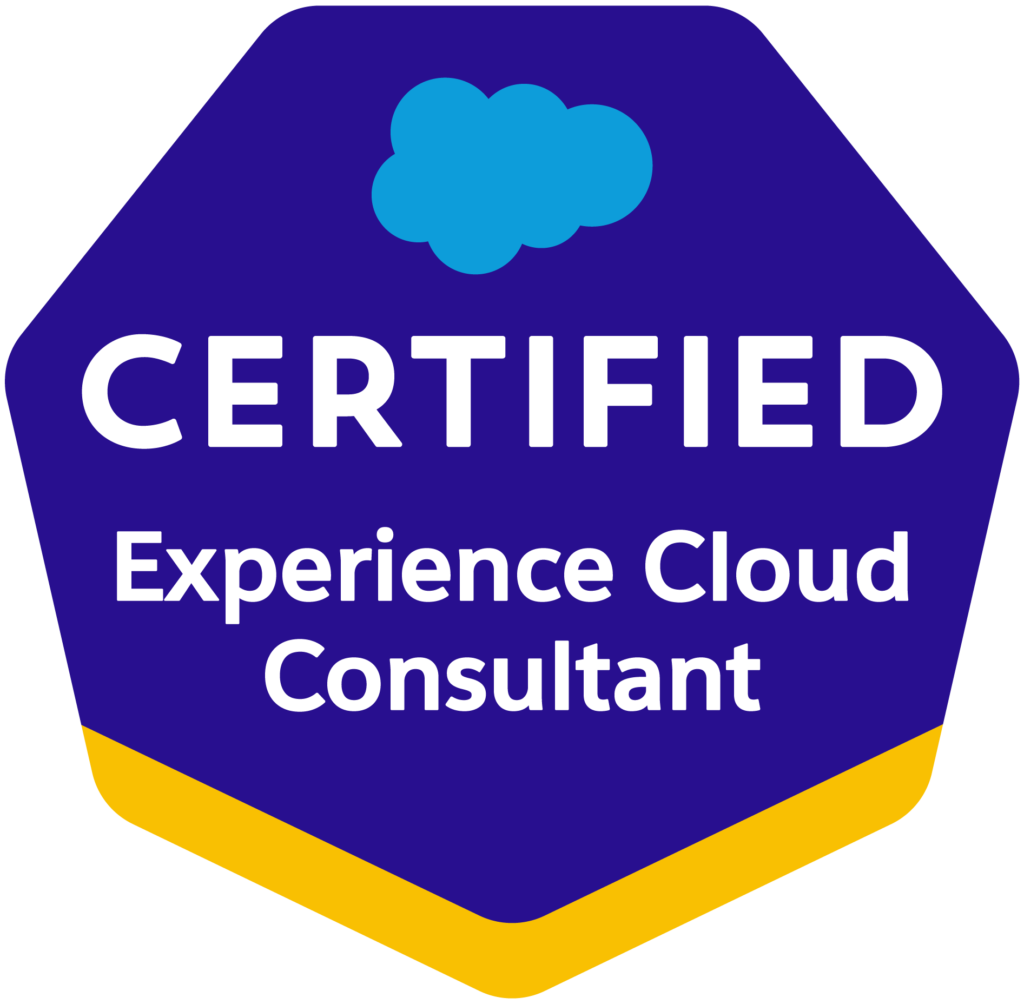 Certification Logo *Certified Experience Cloud Consultant