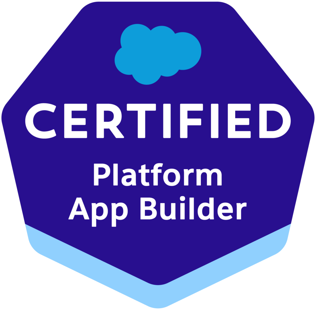 Certification Logo *Certified Platform App Builder