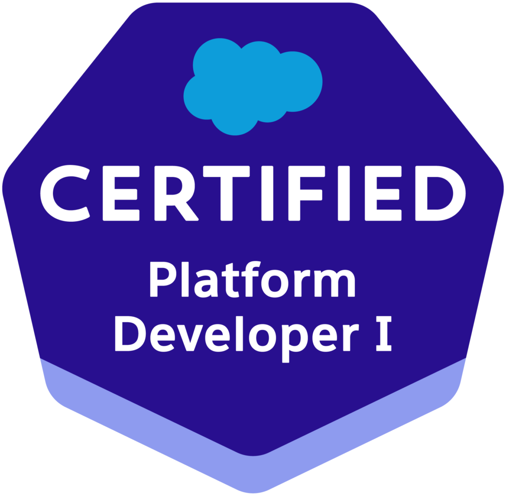 Certification Logo *Certified Platform Developer I