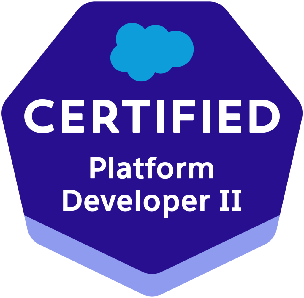 Certification Logo *Certified Platform Developer II