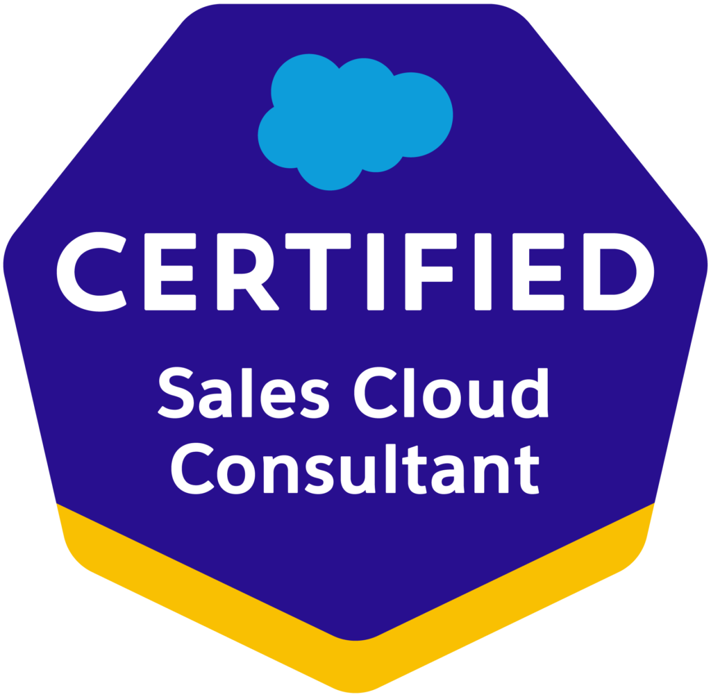Certification Logo *Certified Sales Cloud Consultant