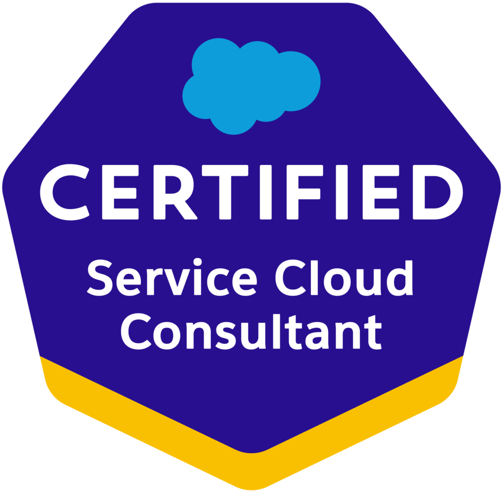 Certification Logo *Certified Service Cloud Consultant