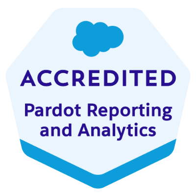 Accreditation Logo *Accredited Pardot Reporting & Analytics