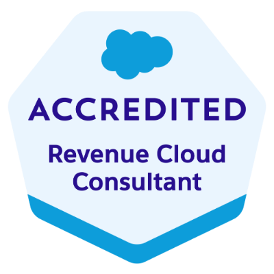 Certification Logo* Certified Revenue Cloud Consultant