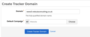 Set up Tracker Domain