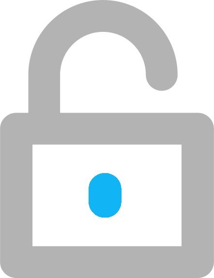 Open padlock