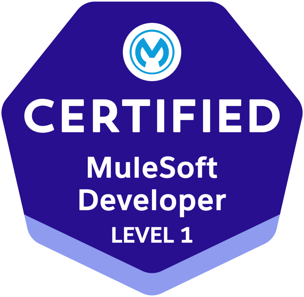 Certification Logo *Mulesoft Developer Level 1*