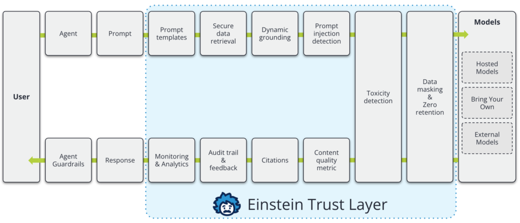 Einstein Trust layer process diagram