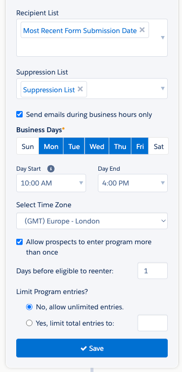Engagement Studio Basic Settings